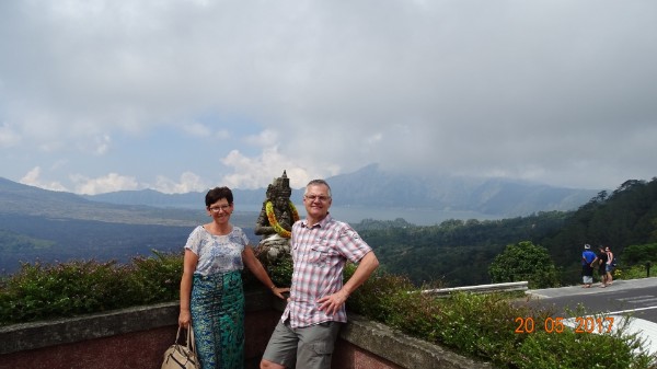 Bali mit blick auf Vulkan